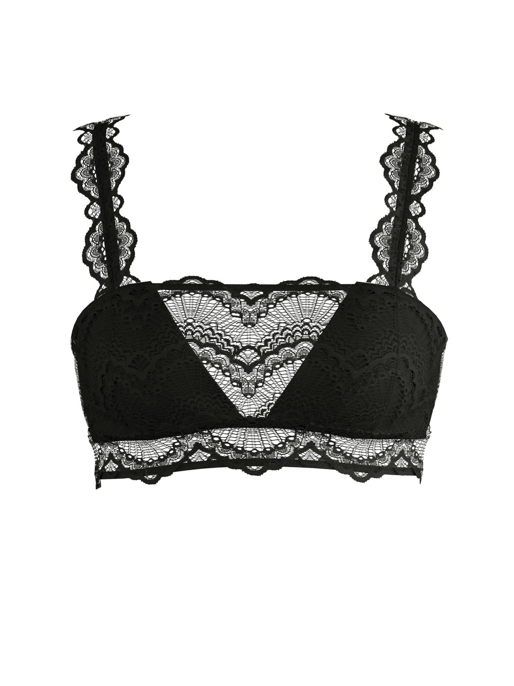 Donna - Bustier con pizzo in Poliammide di colore Nero, Pizzo, della serie Love Lace di CALIDA