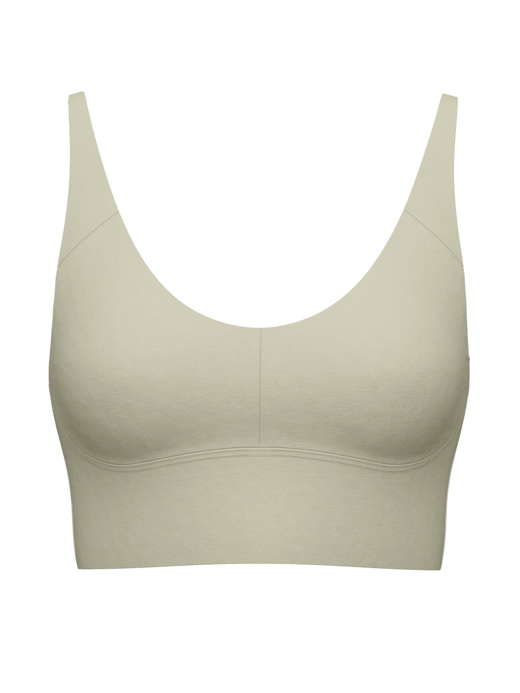 Femme - Bustier à bretelles réglables en Modal de couleur Vert, Unicolore, de la série Natural Skin de CALIDA