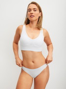 Women model is wearing Bustier with adjustable straps made of Modal in White, Unicoloured from the Natural Skin series by CALIDA, Outfit