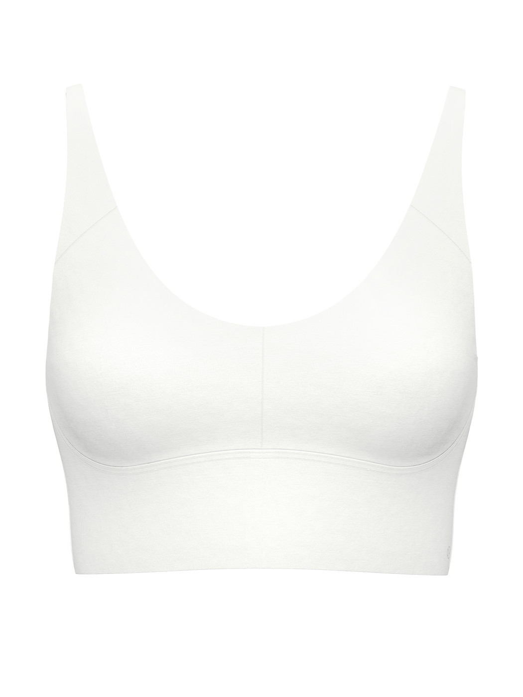 Women - Bustier with adjustable straps made of Modal in White, Unicoloured, from the Natural Skin series by CALIDA