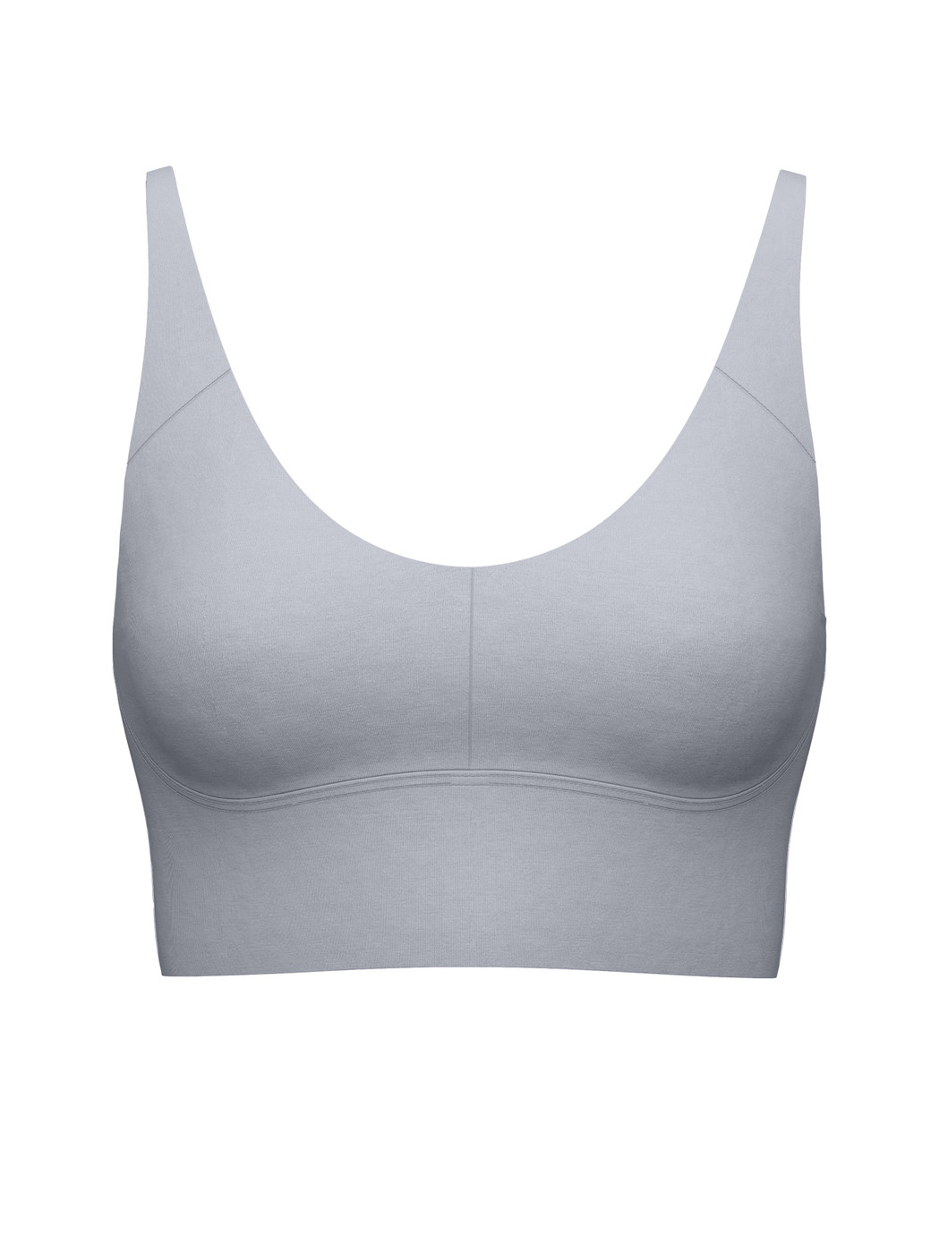 Femme - Bustier à bretelles réglables en Modal de couleur Gris, Unicolore, de la série Natural Skin de CALIDA