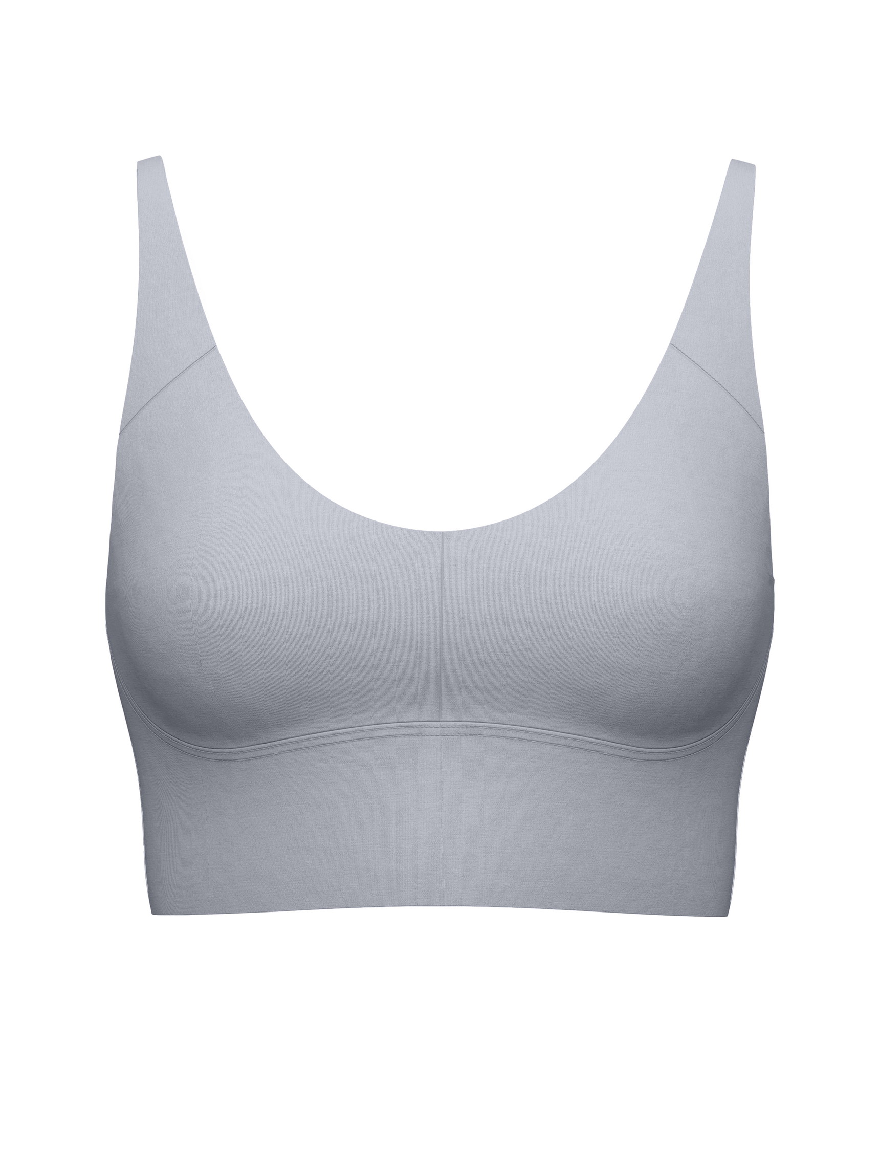 Femme - Bustier à bretelles réglables en Modal de couleur Gris, Unicolore, de la série Natural Skin de CALIDA