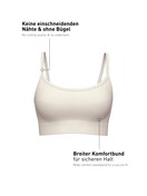 Damen - Bustier aus Modal in Weiß, Einfarbig aus Serie Seamless Natural von CALIDA