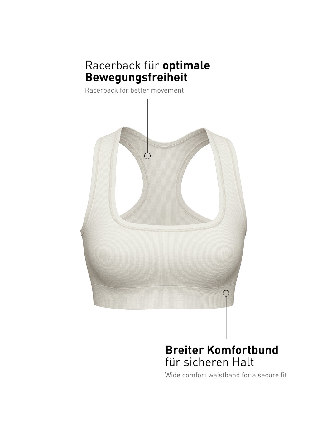 Women - Bustier made of Modal in White, Unicoloured, from the Seamless Natural series by CALIDA