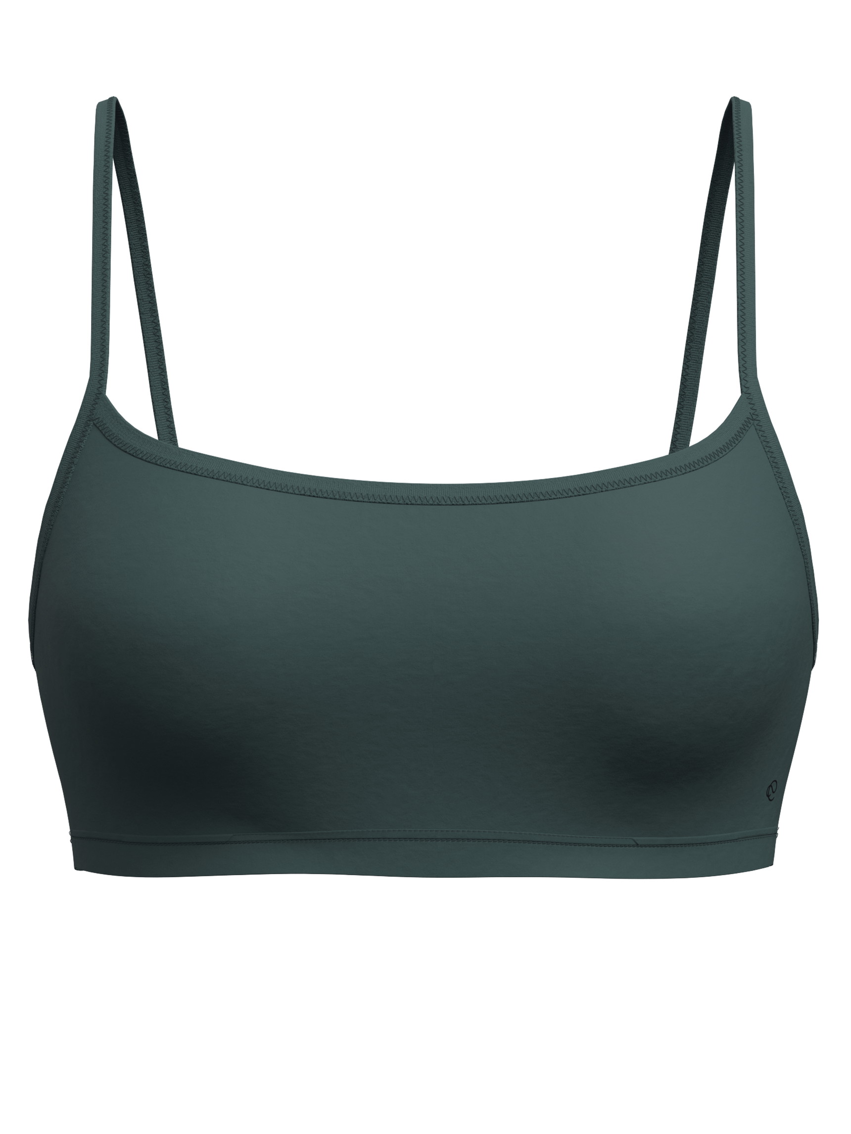 Women - Bustier made of Polyamide in Green, Unicoloured, from the Sleek Skin series by CALIDA