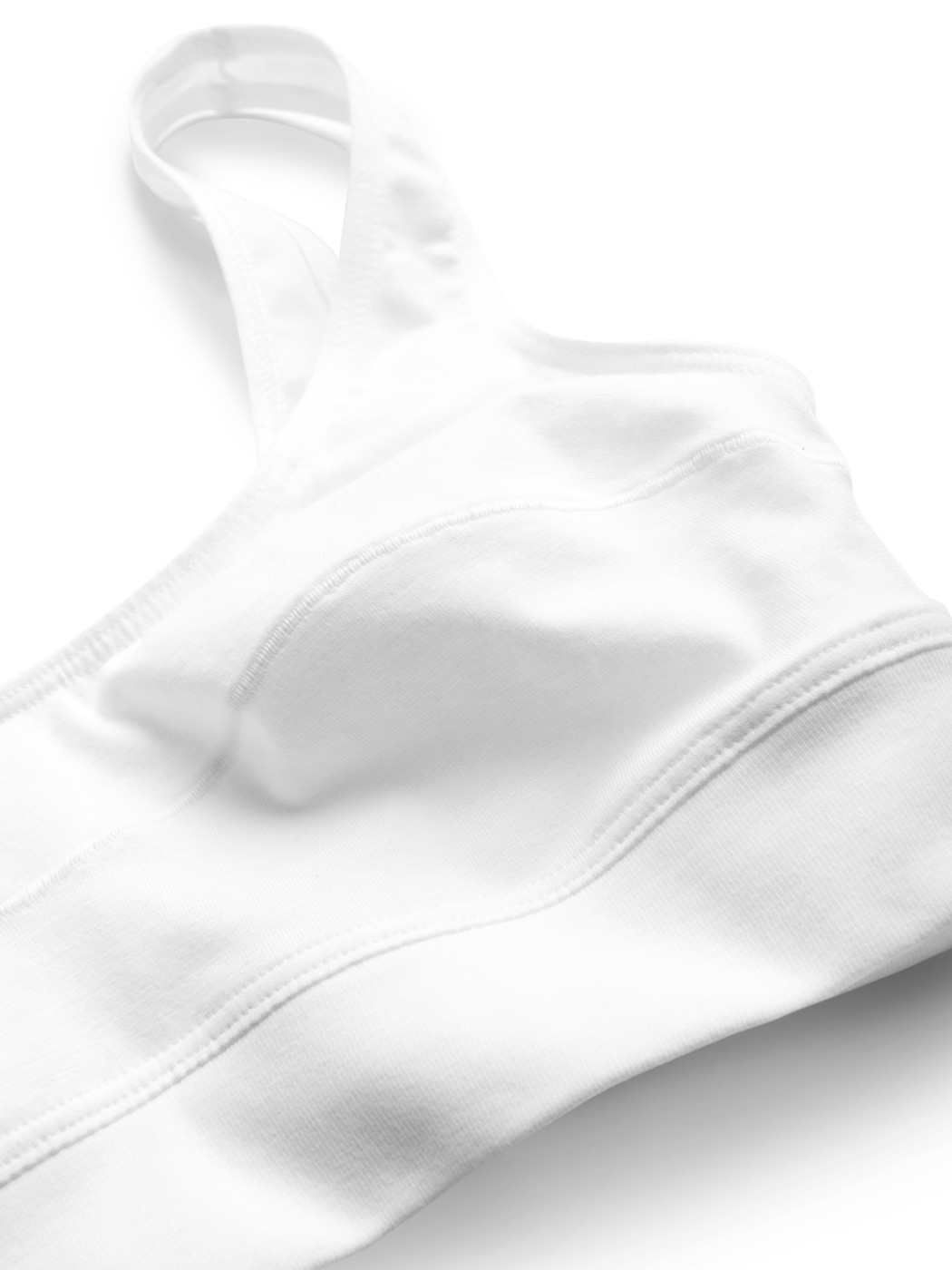 Damen - Bustier mit Softbund aus Baumwolle in Weiß, Einfarbig aus Serie Elastic von CALIDA