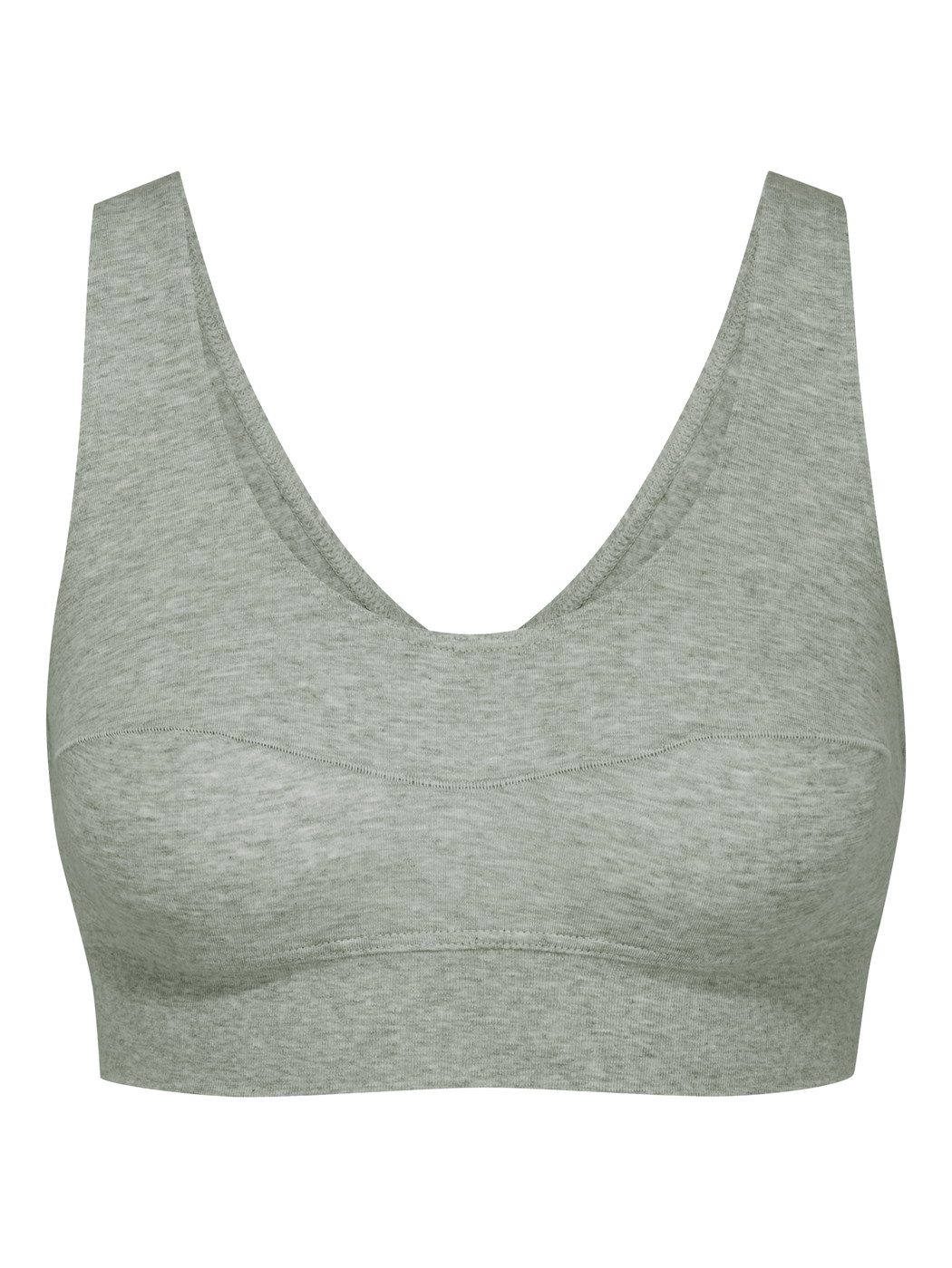 Donna - Bustier in Cotone di colore Grigio, Tinta unita, della serie Elastic di CALIDA