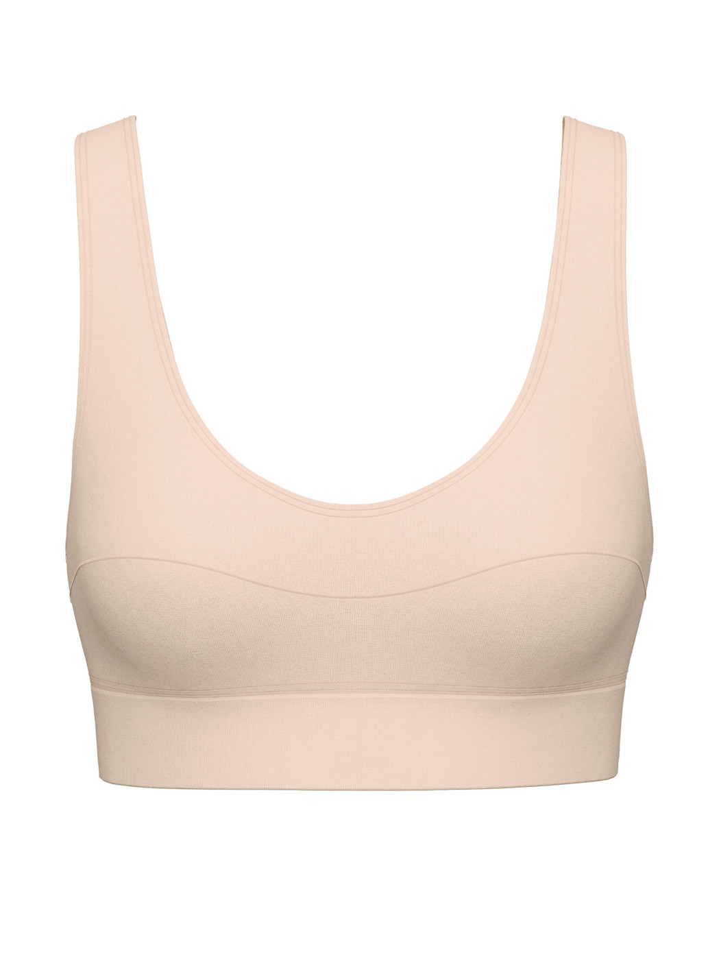 Damen - Bustier mit Softbund aus Baumwolle in Rosa, Einfarbig aus Serie Elastic von CALIDA