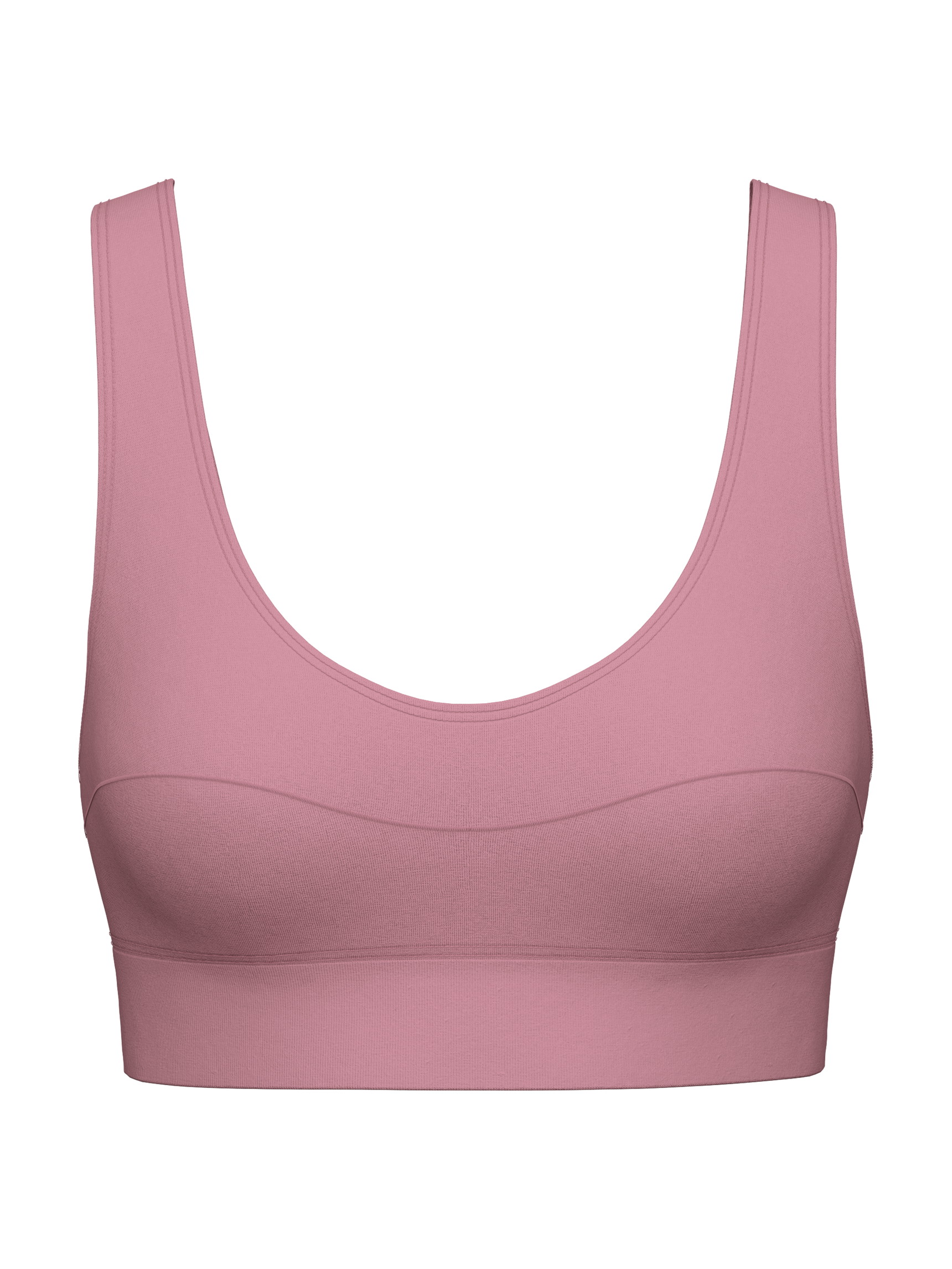 Donna - Bustier in Cotone di colore Rosa, Tinta unita, della serie Elastic di CALIDA
