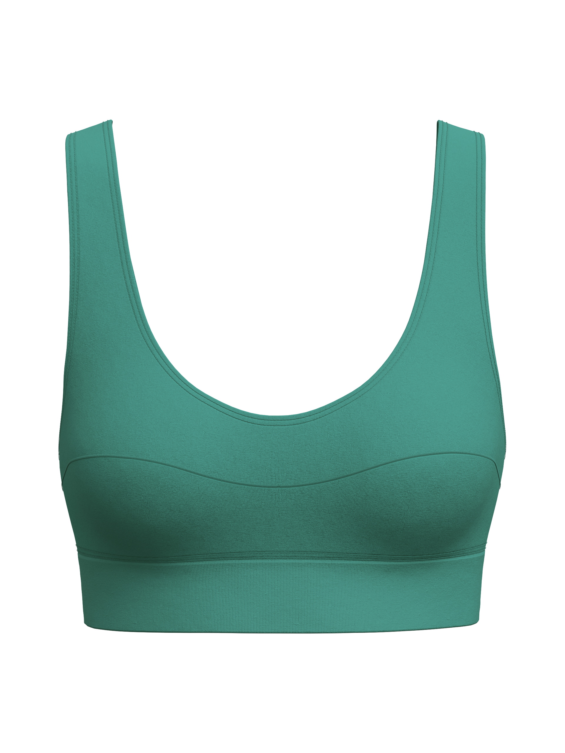 Donna - Bustier in Cotone di colore Verde, Tinta unita, della serie Elastic di CALIDA