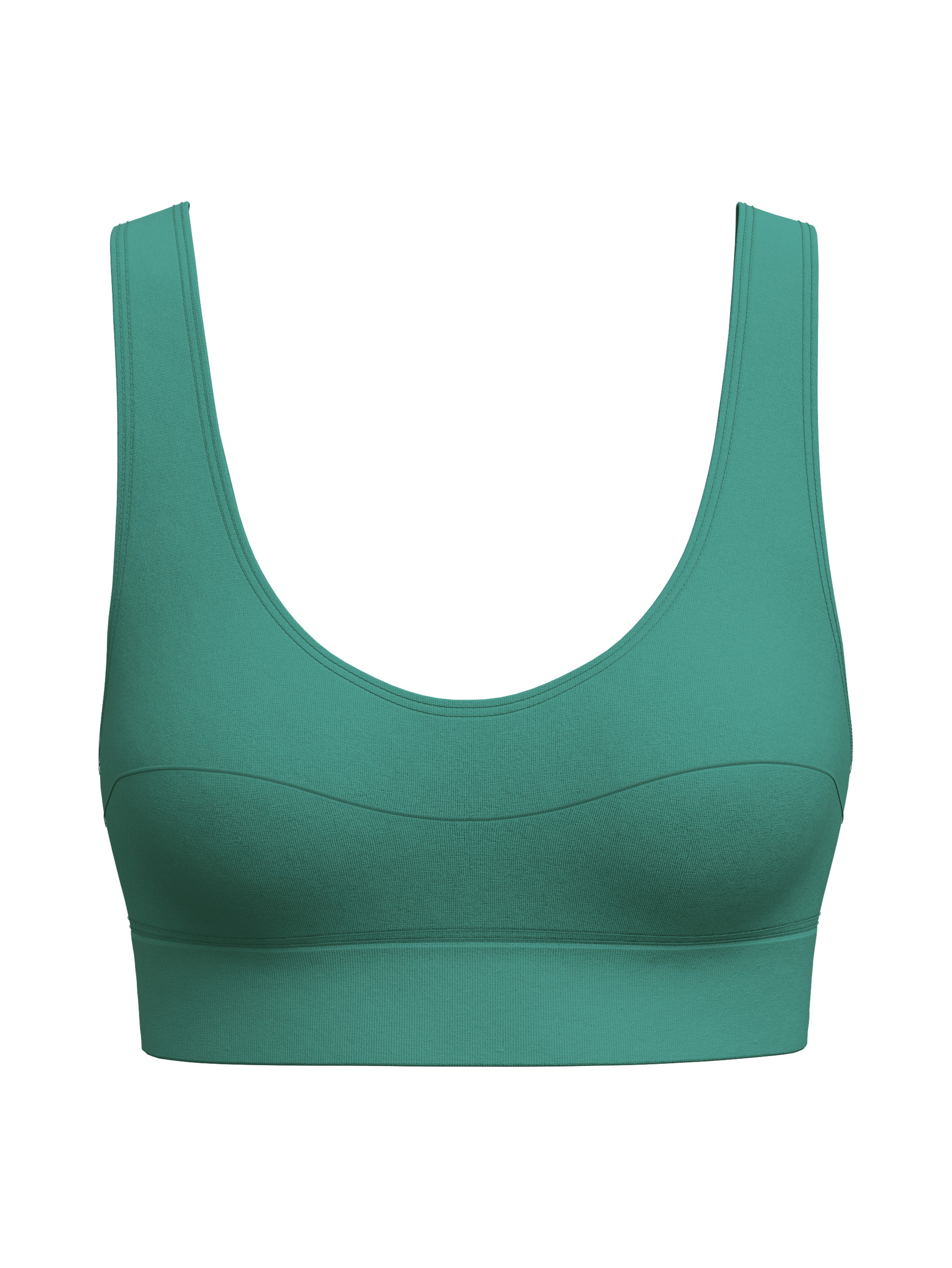 Donna - Bustier in Cotone di colore Verde, Tinta unita, della serie Elastic di CALIDA
