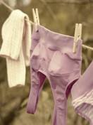 Damen - Bustier mit Softbund aus Baumwolle in Rosa, Gestreift aus Serie Elastic von CALIDA, Detail