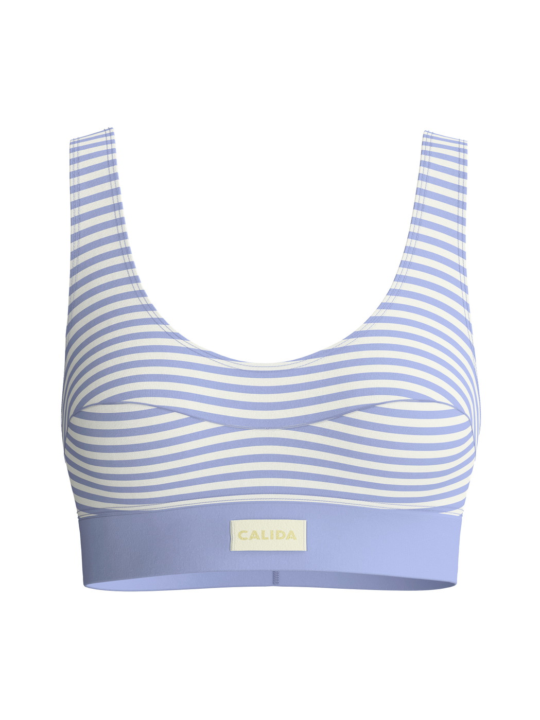 Women - Bustier made of Cotton in Blue, Striped, from the EDITION 85 series by CALIDA