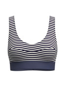 Femme - Brassière en Coton de couleur Bleu, Rayée, de la série Elastic Special de CALIDA