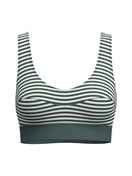Femme - Brassière en Coton de couleur Vert, Rayée, de la série Elastic Special de CALIDA