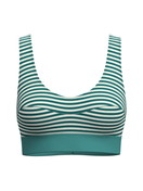 Femme - Brassière en Coton de couleur Vert, Rayée, de la série Elastic Special de CALIDA