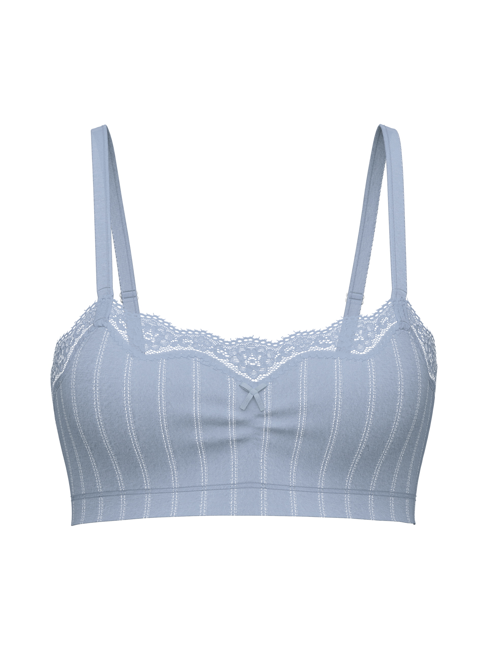 Donna - Bustier in Cotone di colore Blu, Pizzo, della serie Etude Toujours di CALIDA