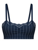 Damen - Bustier aus Baumwolle in Blau, Spitze aus Serie Etude Toujours von CALIDA