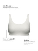 Femme - Brassière en Modal de couleur Blanc, Unicolore, de la série Natural Skin de CALIDA
