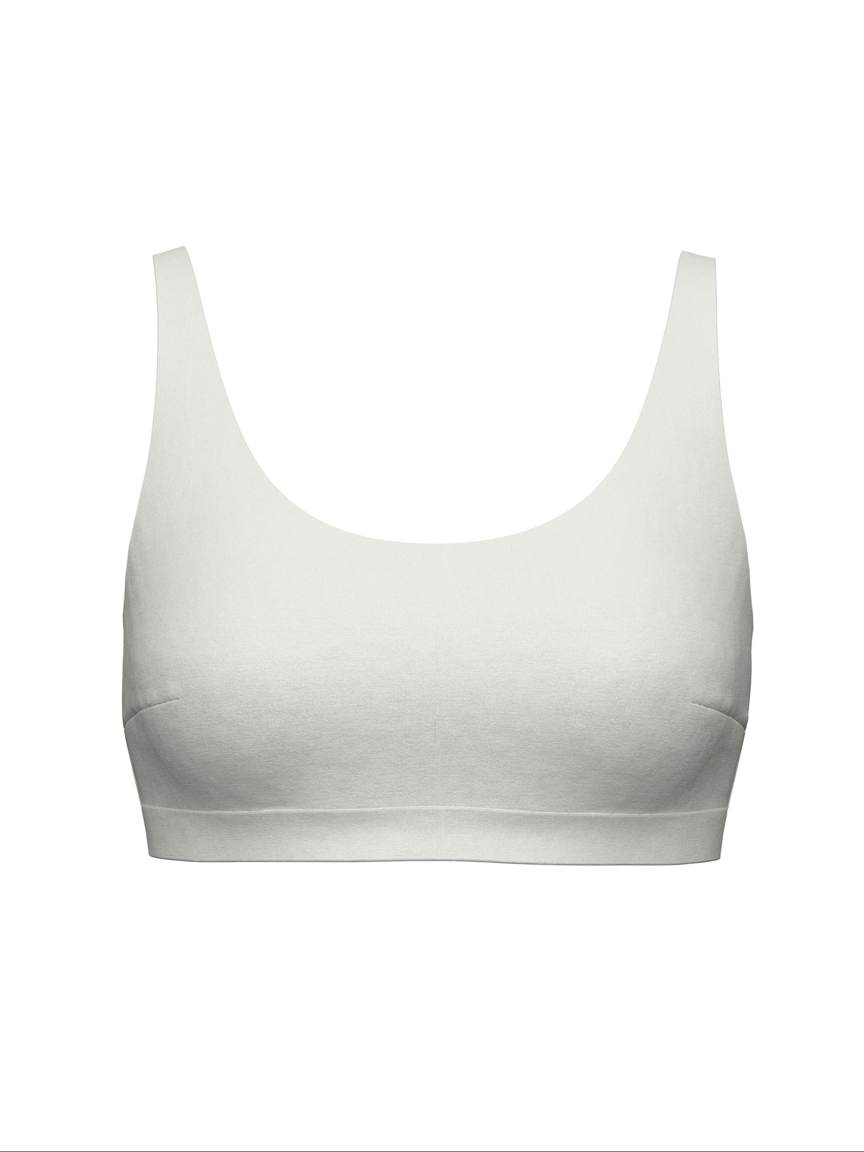 Donna - Bustier in Modal di colore Bianco, Tinta unita, della serie Natural Skin di CALIDA