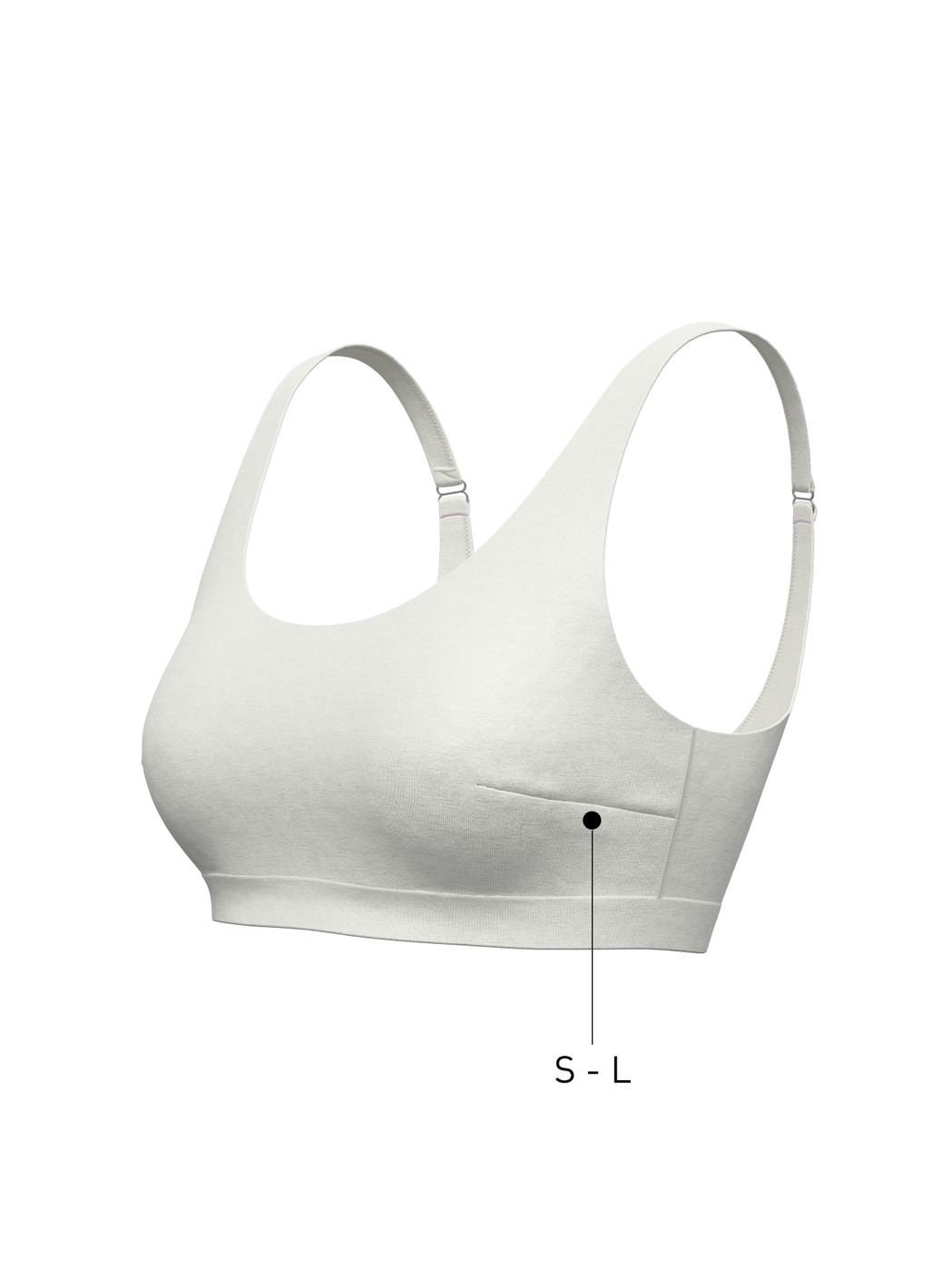 Femme - Brassière en Modal de couleur Blanc, Unicolore, de la série Natural Skin de CALIDA