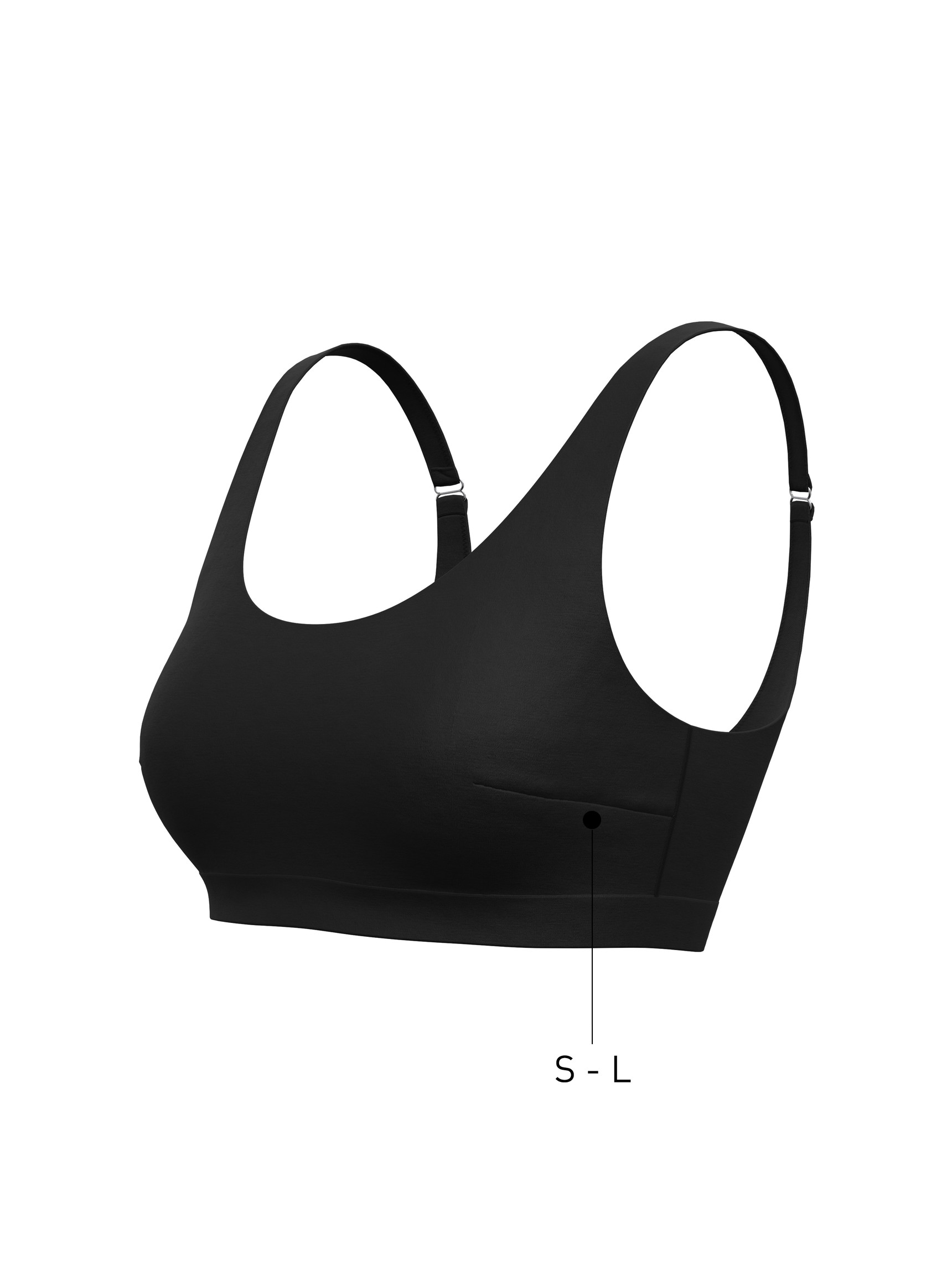 Donna - Bustier in Modal di colore Nero, Tinta unita, della serie Natural Skin di CALIDA