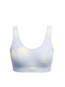 Femme - Brassière en Coton de couleur Bleu, À motifs, de la série EDITION 85 de CALIDA