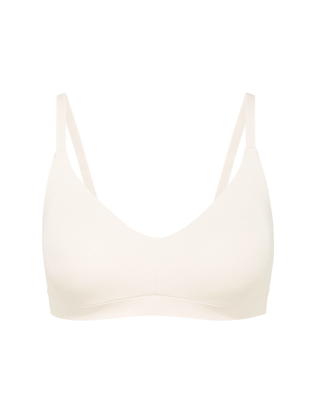 Women - Bustier with adjustable straps & removable pads made of Modal in White, Unicoloured, from the Natural Skin series by CALIDA
