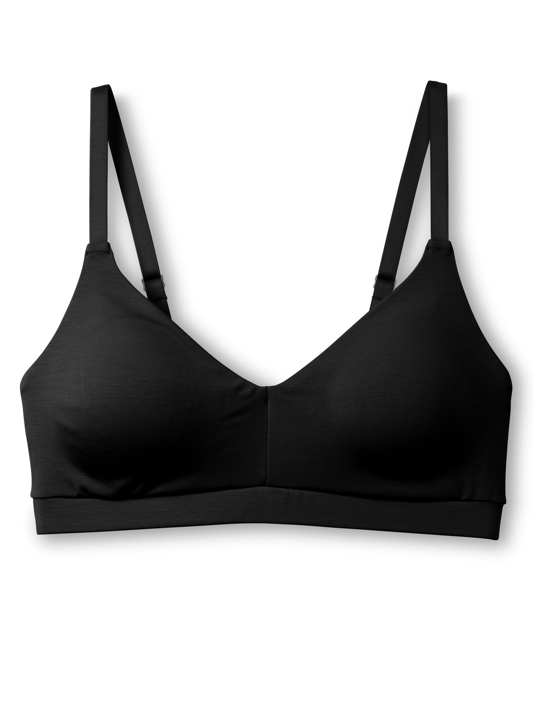 Women - Bustier with adjustable straps & removable pads made of Modal in Black, Unicoloured, from the Natural Skin series by CALIDA
