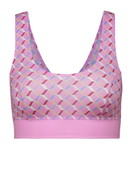 Damen - Bustier mit Softbund aus Baumwolle in Rosa, Motiv aus Serie Elastic Trend von CALIDA