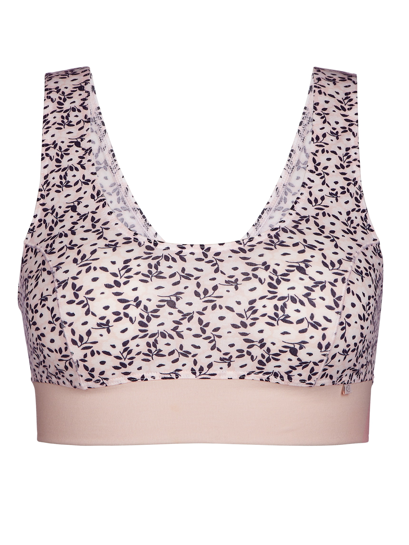 Femme - Brassière en Coton de couleur Rose, Floral, de la série Elastic Trend de CALIDA