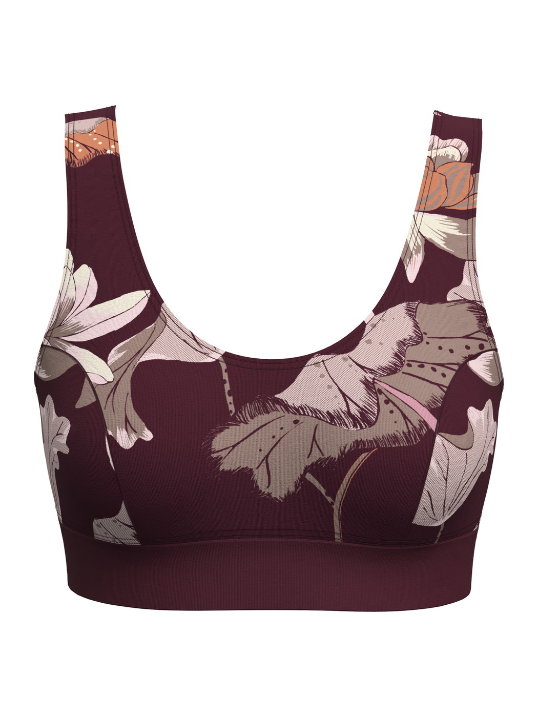 Donna - Bustier in Cotone di colore Rosso, Floreale, della serie Elastic Trend Spec. di CALIDA