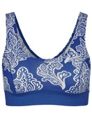 Damen - Bustier mit Softbund aus Baumwolle in Blau, Motiv aus Serie Elastic Trend von CALIDA