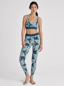 Women model is wearing Bustier made of Cotton in Turquoise, Patterned from the Elastic Trend series by CALIDA, Outfit