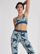Women model is wearing Bustier made of Cotton in Turquoise, Patterned from the Elastic Trend series by CALIDA, Additional Image
