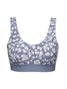Damen - Bustier mit Softbund aus Baumwolle in Grau, Gemustert aus Serie Elastic Trend von CALIDA