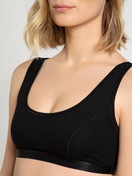 Women - Bustier, 2-Pack made of Cotton in Black, Unicoloured, from the Benefit Women series by CALIDA, Detail