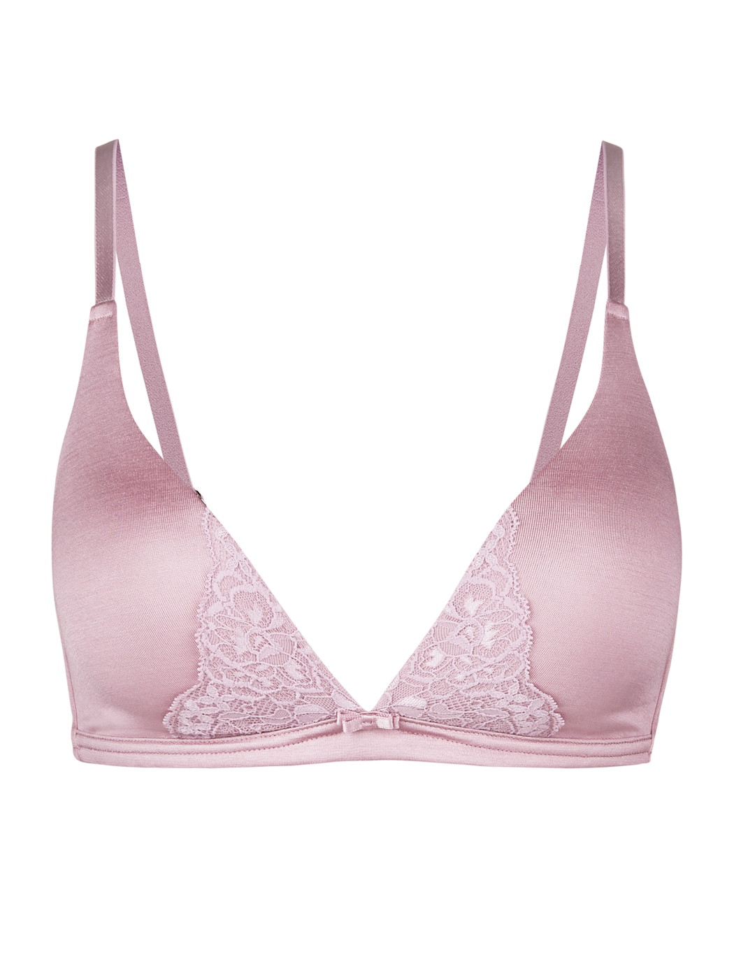 Donna - Reggiseno a triangolo senza ferretti in Viscosa di colore Viola, Pizzo, della serie  di CALIDA, Ritaglio, Sfondo bianco