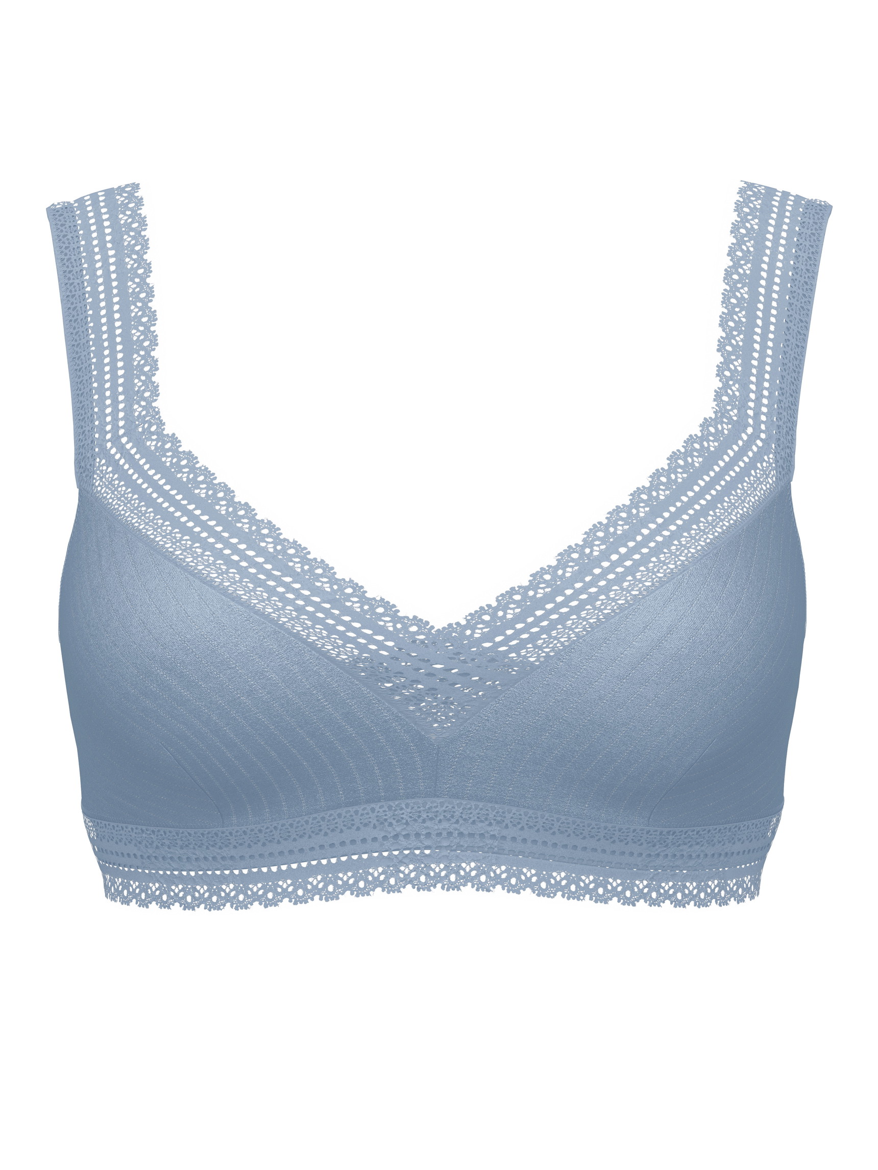 Damen - Soft-BH aus Modal in Blau, Spitze aus Serie Etude Ajours von CALIDA