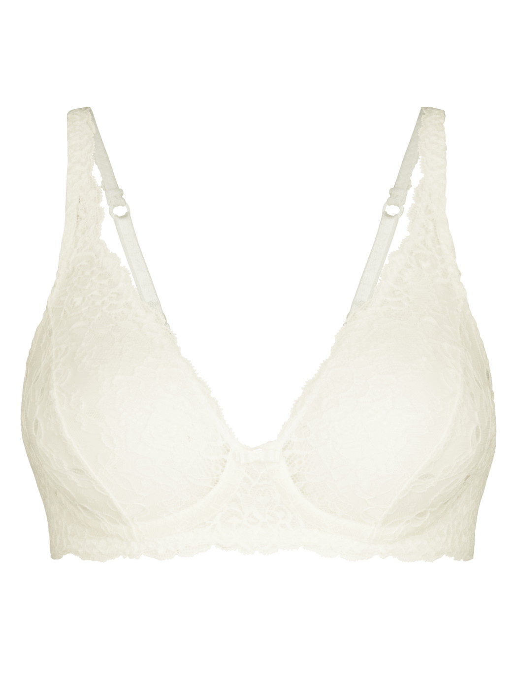 Femme - Soutien-gorge soft sans armatures en Polyamide de couleur Blanc, Dentelle, de la série Sensual Secrets de CALIDA