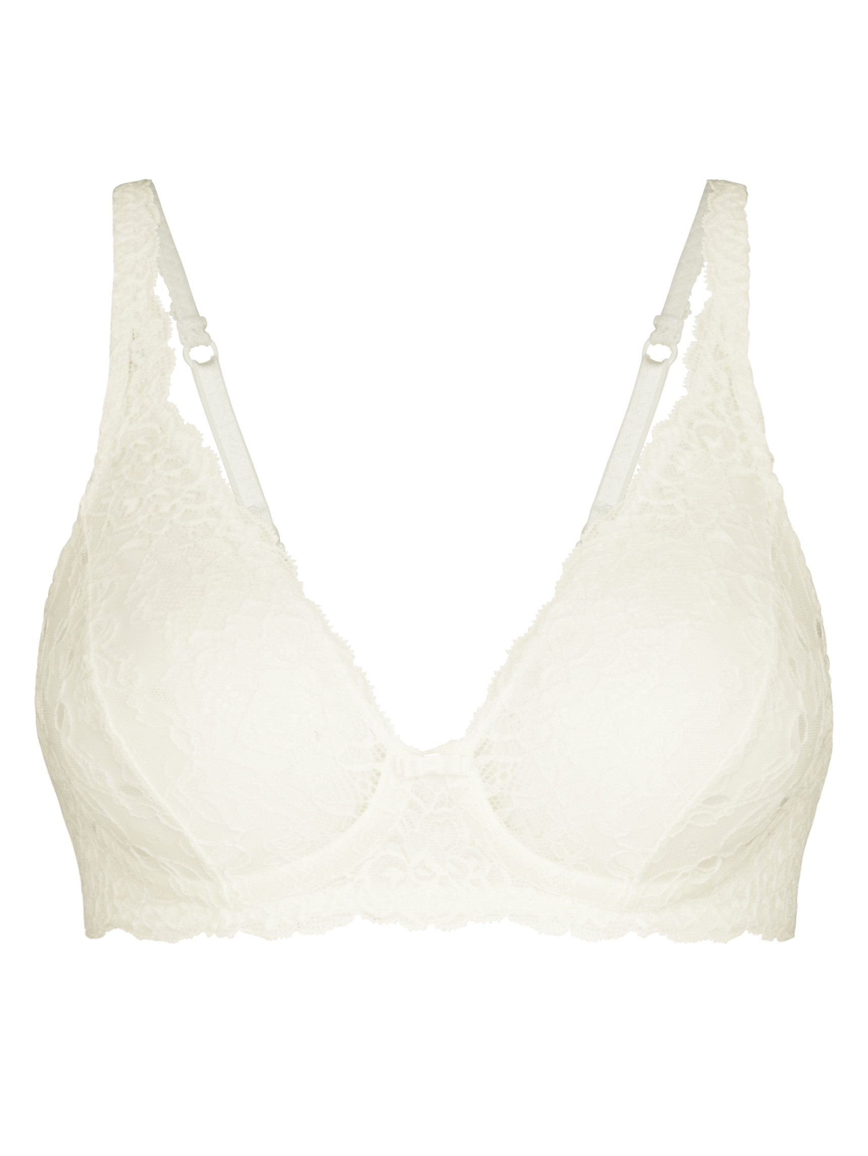 Women - Soft non-wired bra made of Polyamide in White, Lace, from the Sensual Secrets series by CALIDA