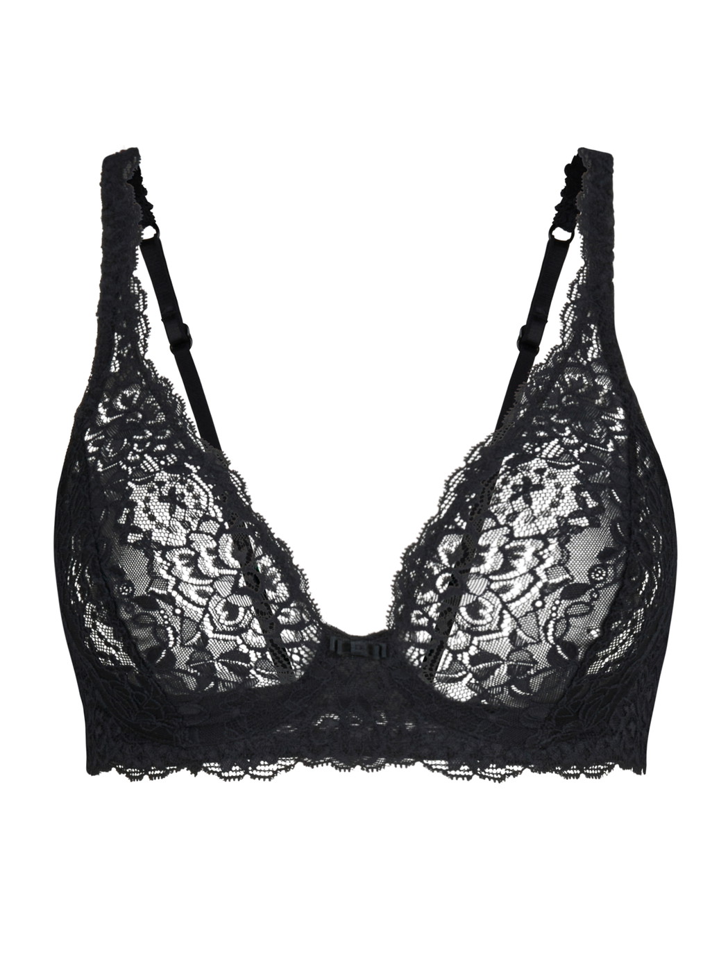 Women - Soft non-wired bra made of Polyamide in Black, Lace, from the Sensual Secrets series by CALIDA