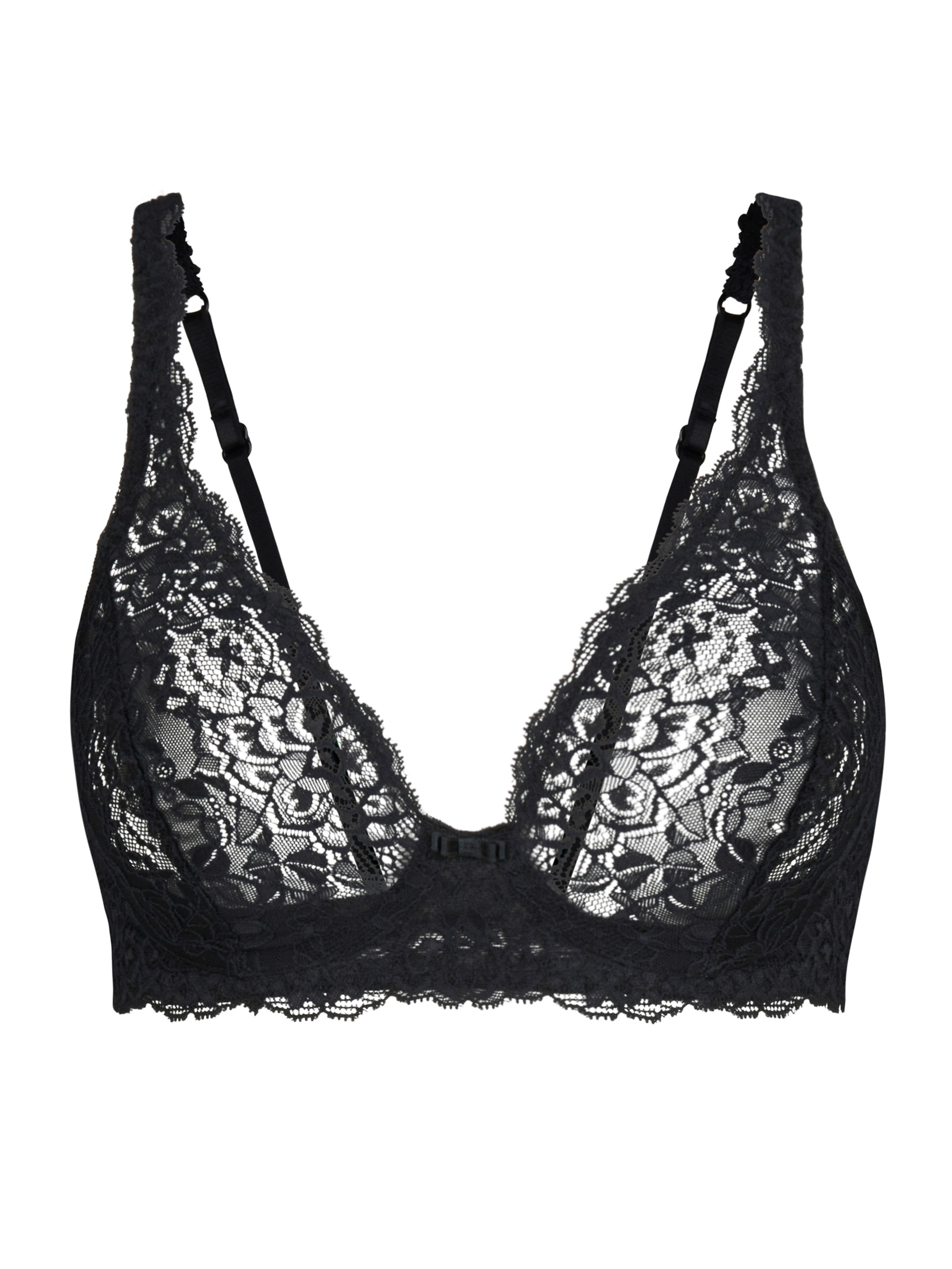 Women - Soft non-wired bra made of Polyamide in Black, Lace, from the Sensual Secrets series by CALIDA