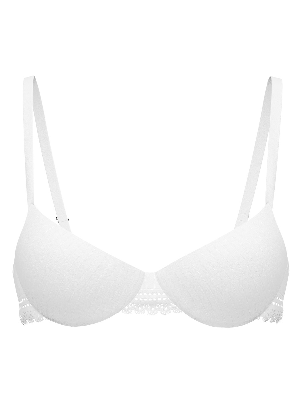 Femme - Soutien-gorge à armatures en Modal de couleur Blanc, Dentelle, de la série Etude Ajours de CALIDA