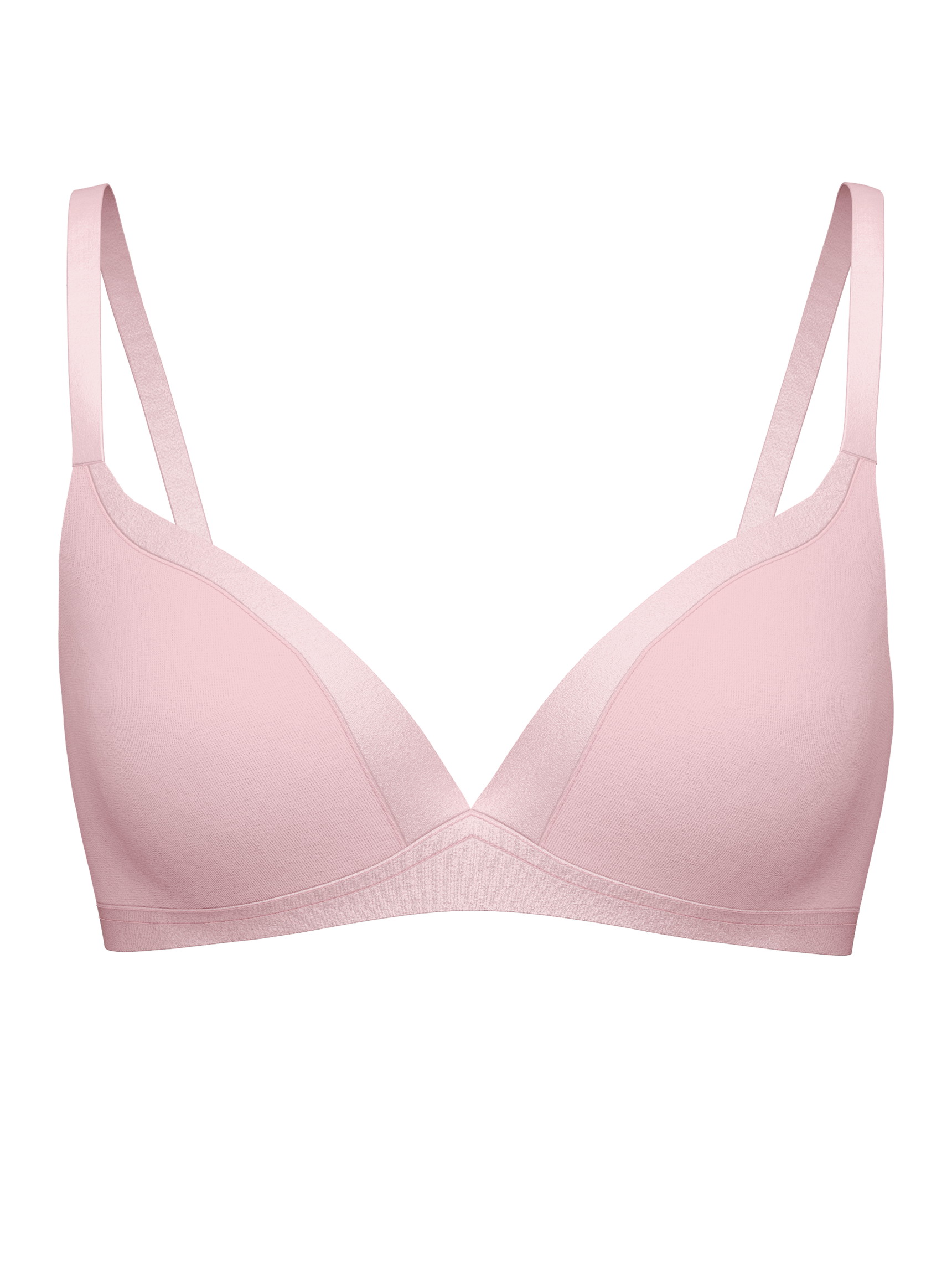 Femme - Soutien-gorge sans armatures en Coton de couleur Rose, Unicolore, de la série Cate de CALIDA