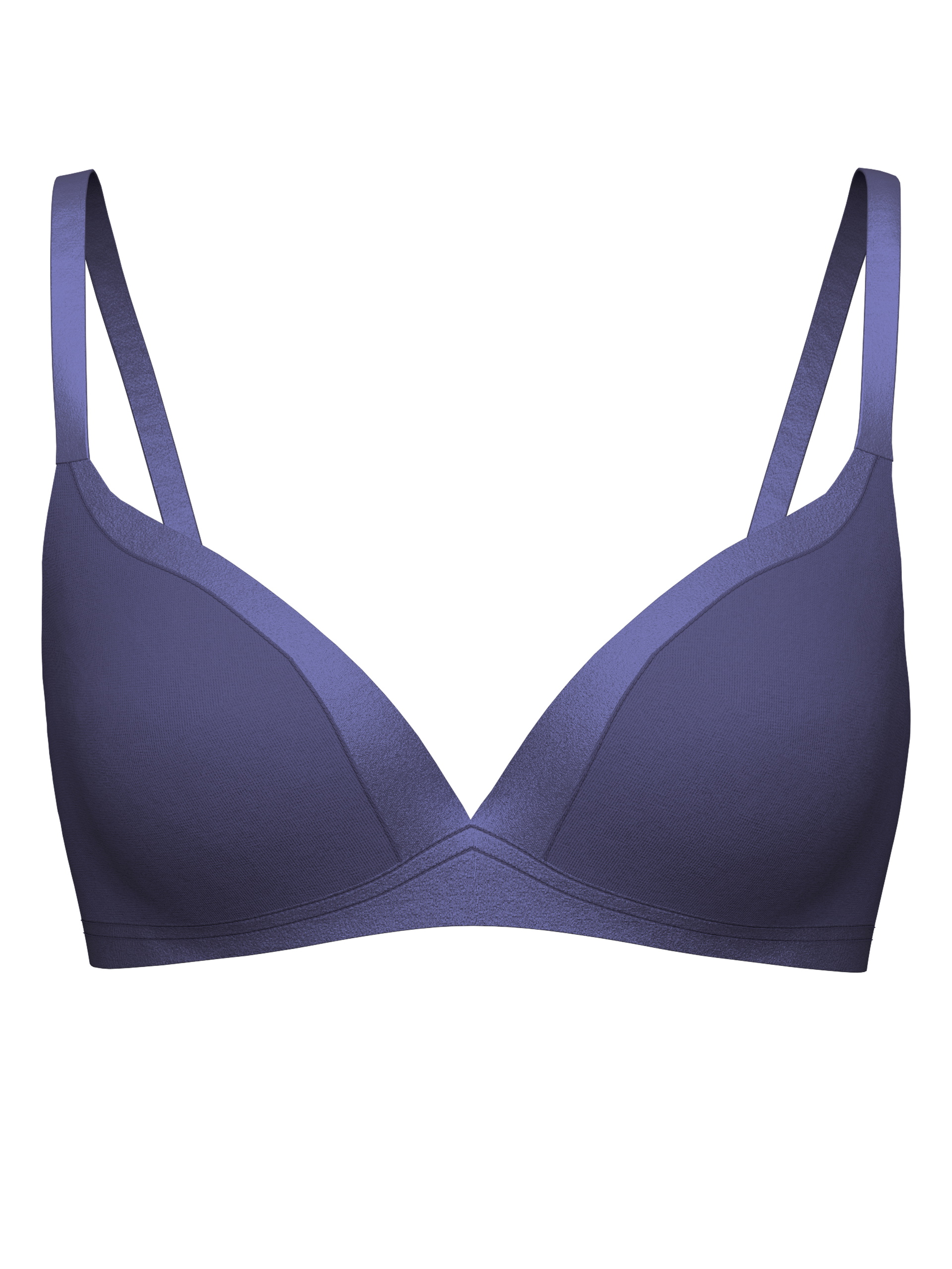 Donna - Reggiseno soft senza ferretti in Cotone di colore Blu, Tinta unita, della serie Cate di CALIDA
