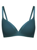Femme - Soutien-gorge sans armatures en Coton de couleur Turquoise, Unicolore, de la série Cate de CALIDA