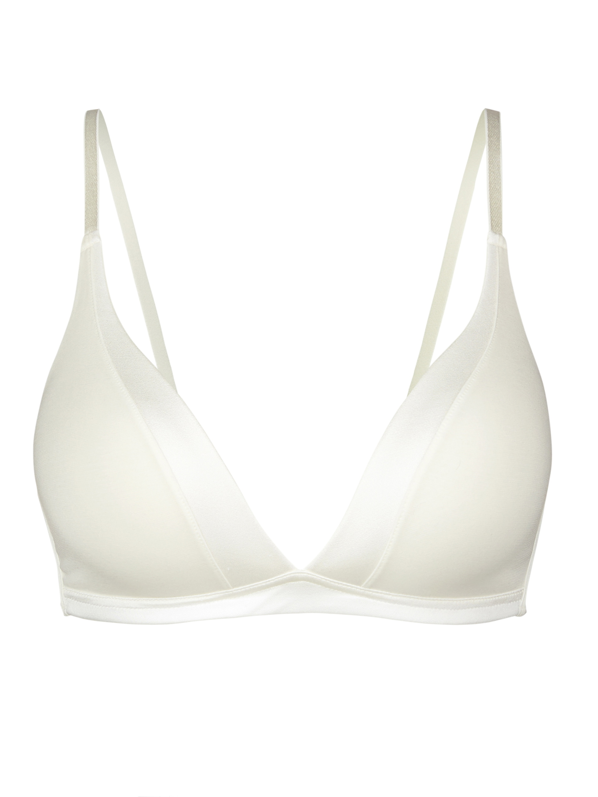 Donna - Reggiseno soft senza ferretti in Cotone di colore Bianco, Tinta unita, della serie Cate di CALIDA