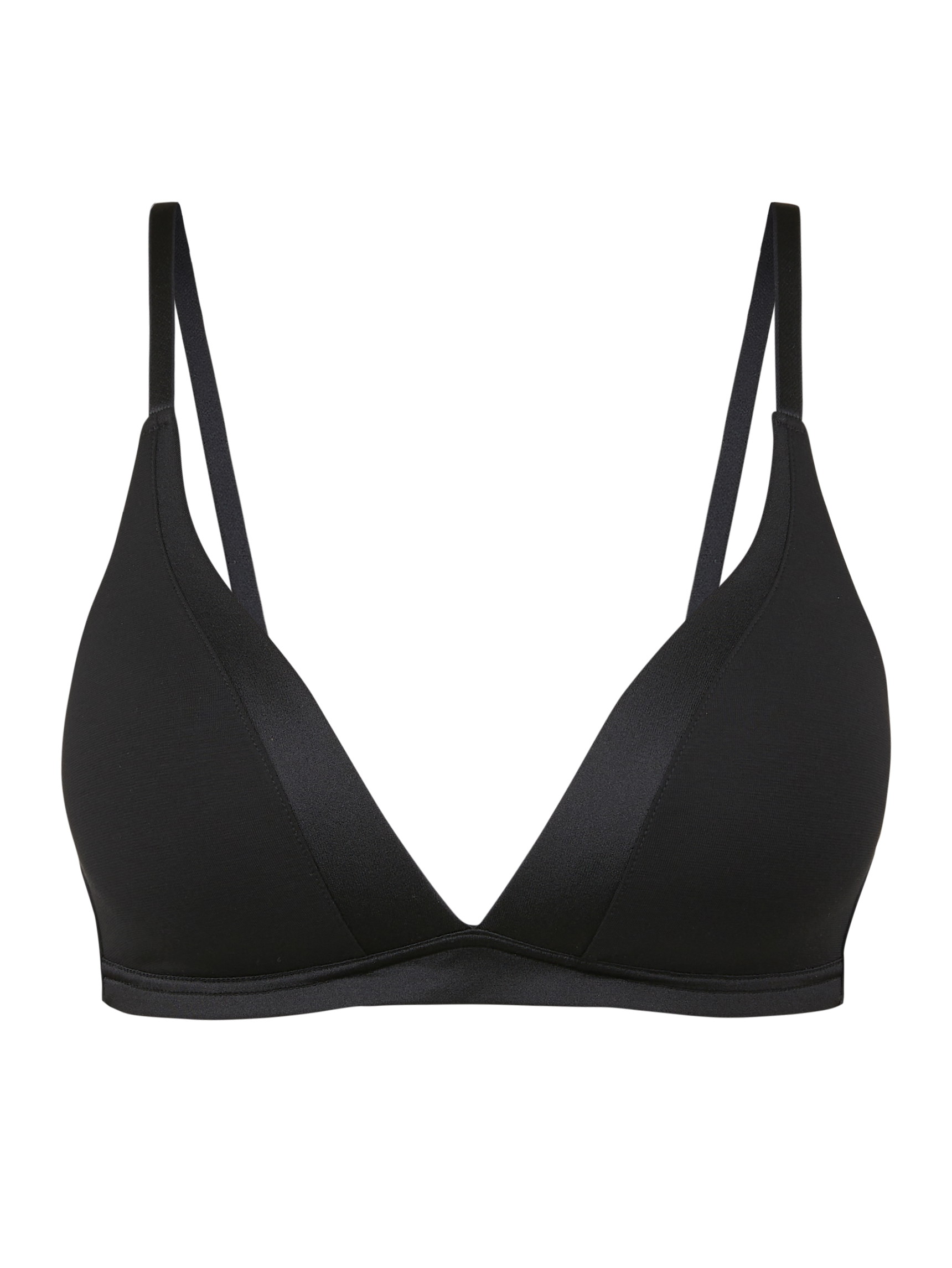 Donna - Reggiseno soft senza ferretti in Cotone di colore Nero, Tinta unita, della serie Cate di CALIDA