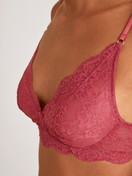 Damen - Soft-BH ohne Bügel aus Polyamid in Rot, Spitze aus Serie Modal Sense von CALIDA, Detail